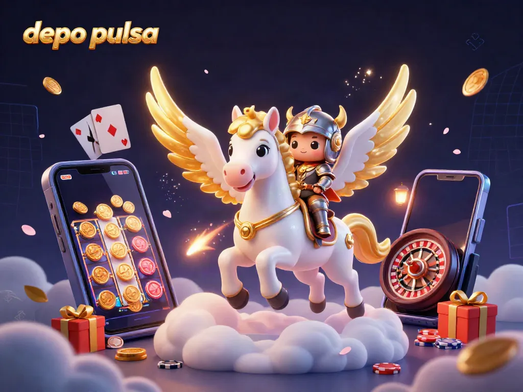 Experience thrilling gameplay with depo pulsa on a celestial adventure featuring knights and casino elements.