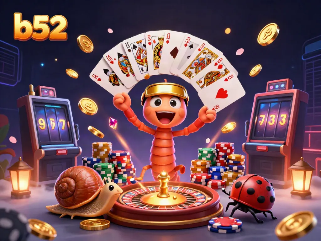 Experience the thrill of the b52 online casino with engaging characters and dazzling game elements.