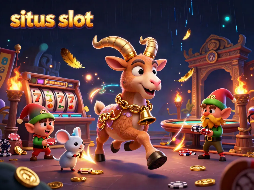 Engage with dynamic situs slot action as Krampus, a tiny angel mouse, and elf gremlins animate a festive casino.