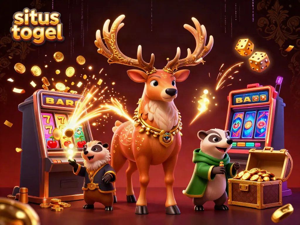Experience thrilling games at situs togel with dynamic jackpot animations and colorful casino elements.